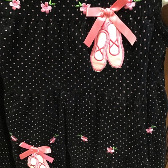 Vintage Y2K Rare Too Jumper dress Ballerino matching shirt 24m NWOT pink ,black - Picture 4 of 7